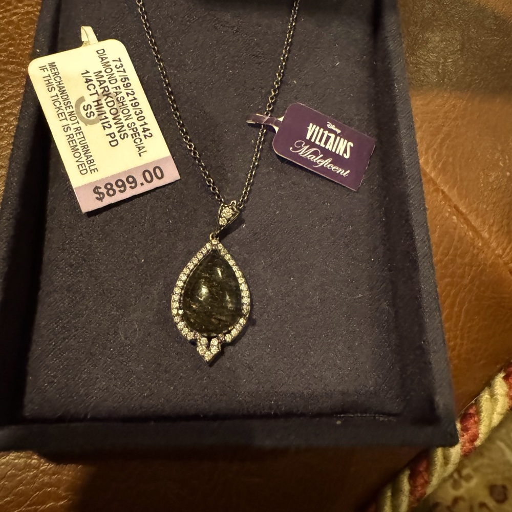 Disney Enchanted Fine Jewelry Villians Necklace